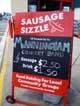 Sausage Sizzle sign